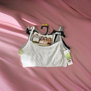 Three Pack Fruit of the Loom 360 stretch cami bralette